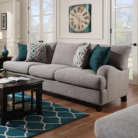 Sofa with Bold Accent Pillows